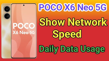 POCO X6 Neo 5G Enable daily data Usage setting How To Show Daily Data Usage Setting In POCO X6 Neo