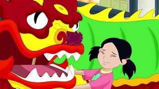 georges curious dragon dance curious george kids cartoonkids moviesvideos for kids