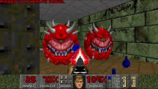 Ultimate Doom Pistol Starts E3M4 "House of Pain" UV 100% Kills and Secrets