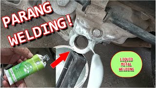 Welding epoxy used to glue the broken engine!