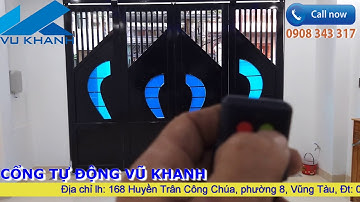 ✅ Cổng mở tự động 4 cánh âm sàn [Cổng tự động Vũ Khanh]