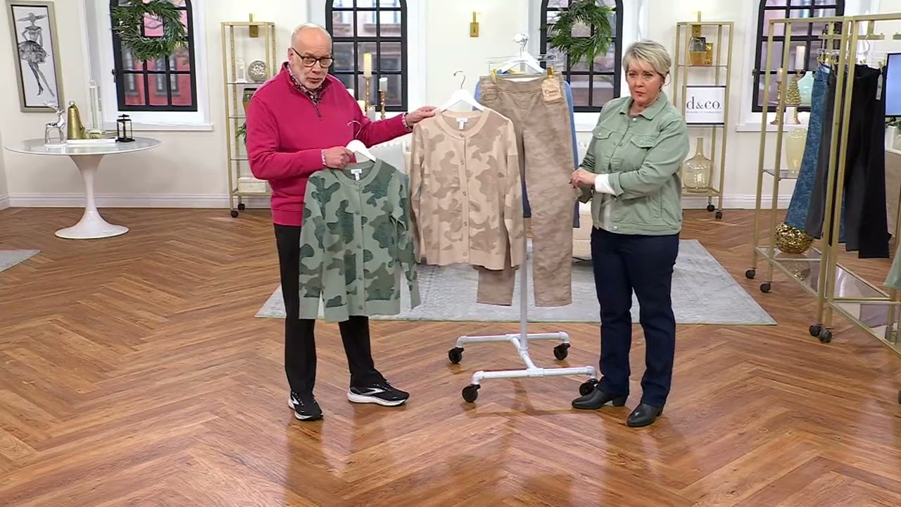 Denim & Co. Long Sleeve Button Front Cardigan on QVC - YouTube