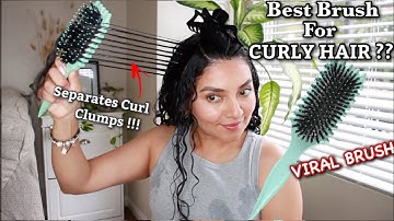 Bounce Curl NEW VIRAL Curl Defining Brush on 3A/3B Curls