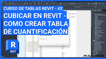 Cuantificación en Revit 02 | Como crear una tabla de cuantificación | Cubicación para principiantes