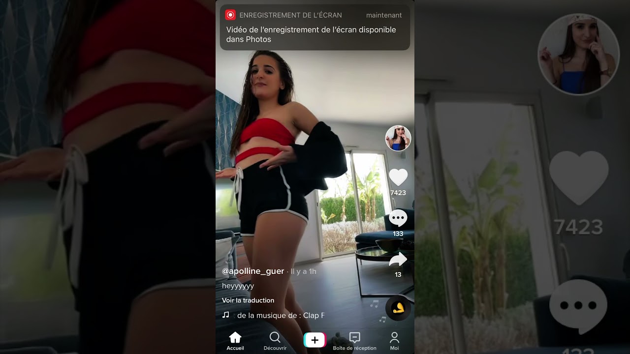 Nouveau TikTok de Apolline YouTube