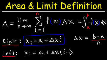 Finding The Area Using The Limit Definition & Sigma Notation