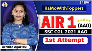 RwT S4E1 AIR 01 (AAO), Archita Agarwal, SSC CGL 2022 || Examo Pro Student || RamoSir#RaMowithToppers