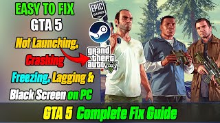 Fix GTA 5 Crashing, Not Launching,  Freezing, Lagging, Stutter &amp; Crash to Desktop (2026) ❌🎮