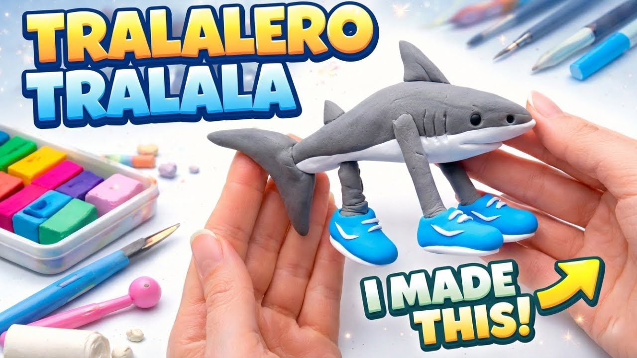 Я слепила Тралалело Тралала из глины! Итальянская глупость. ПРОСТОЕ ДЕЛО СВОИМИ РУКАМИ.