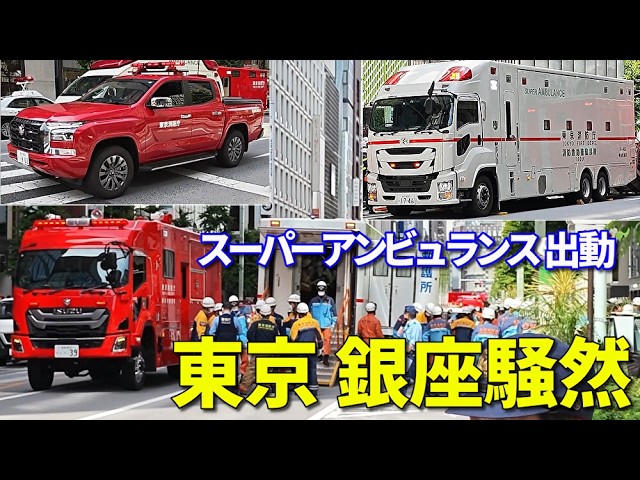貴重な展開シーンも！》東京消防庁第八消防方面本部消防救助機動部隊8