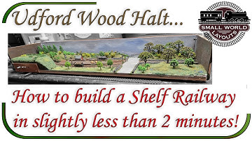 How to build a Model Railway Shelf Layout in 2 minutes! - Udford Wood Halt