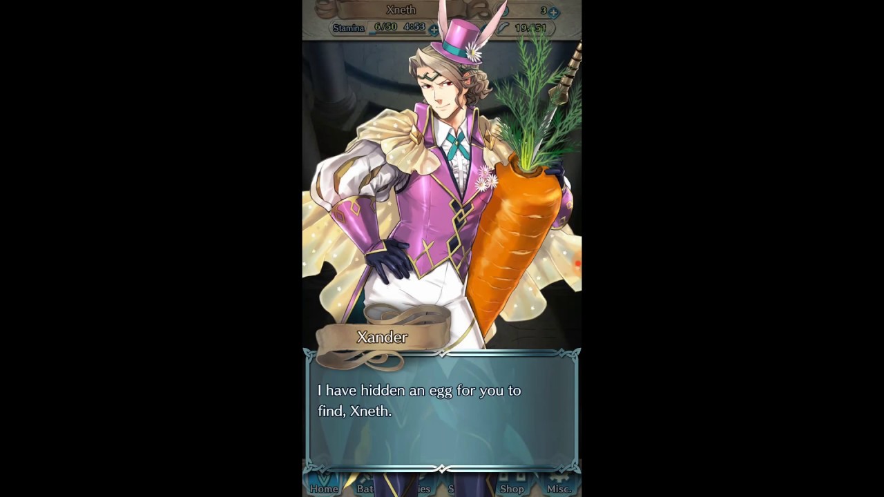 Spring Xander level 40 Confession Dialogue 5 Star
