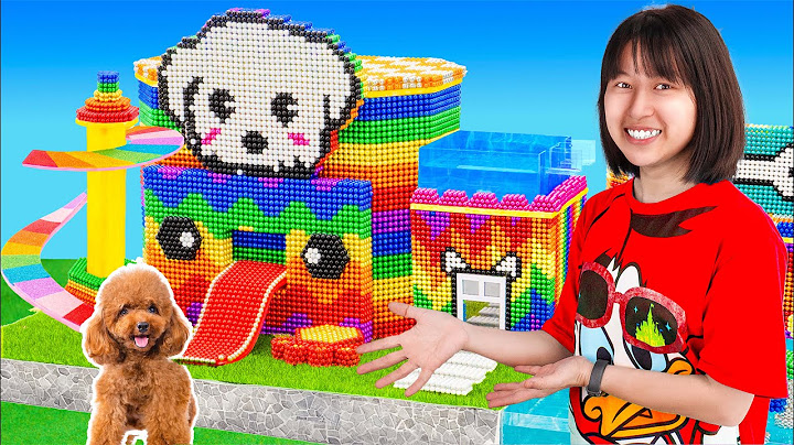 DIY - I Built A $100,000 Dream Dog House From Magnetic Balls
