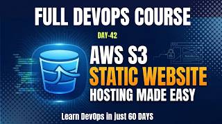 Host a Website on AWS S3 | Buckets + CLI + Static Hosting Step-by-Step | Day 42