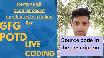 GFG POTD | 03-07-24 | Java | Remove all occurences of duplicates in a linked list