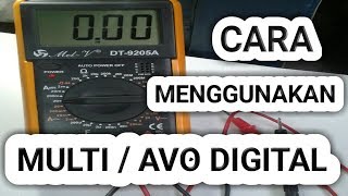 How to use Digital MULTIMETER / AVOMETER and its explanation
