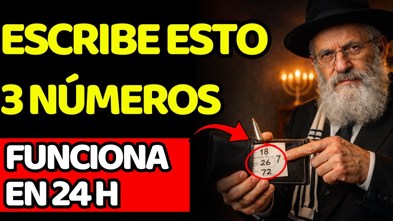 Escribe estos 3 NÚMEROS en tu CARTERA: Jewish Money Code que cierra las “FUGAS” de dinero en 24H