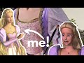 I made barbies rapunzel dress diy barbie movie costume