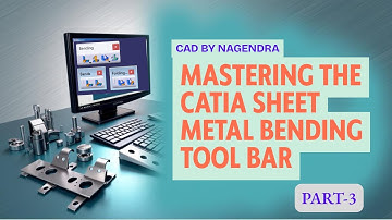 CATIA V5 Sheet Metal Tutorials Part-3 | Bending Toolbar- Bend, Conical Bend, Folding, Unfolding..etc