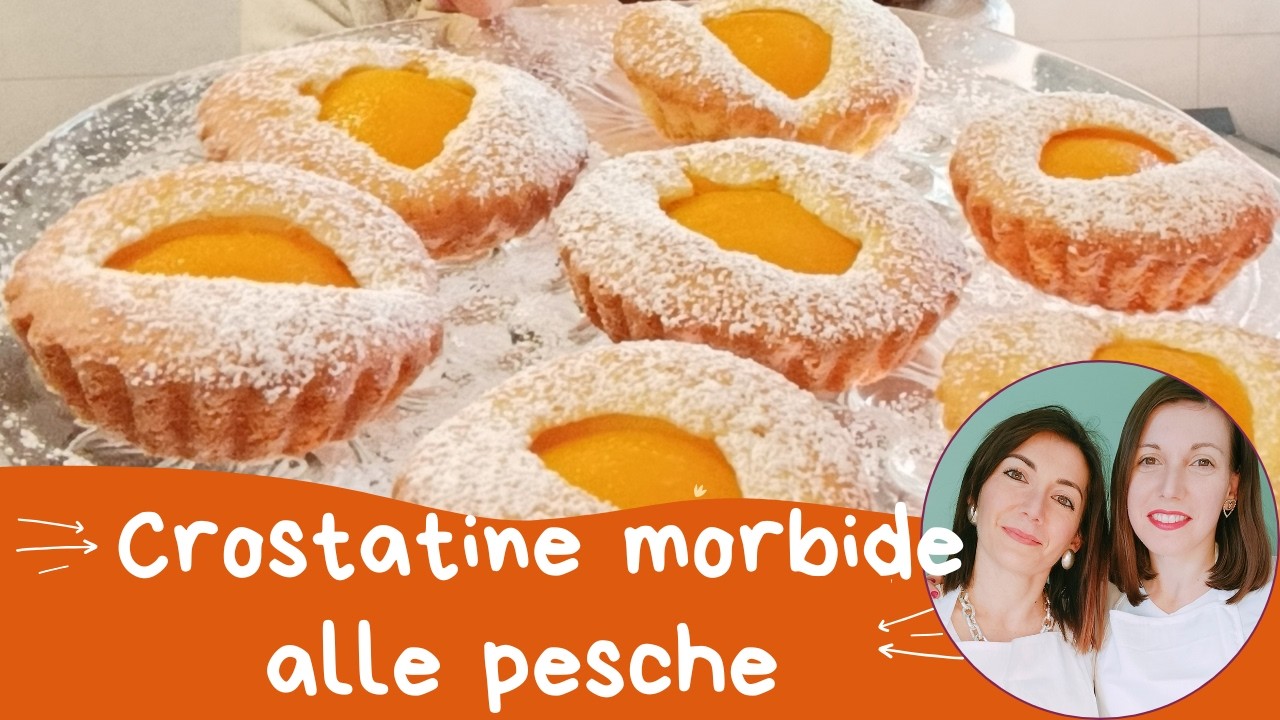 CROSTATINE MORBIDE ALLA PESCA 🍑 con Pesche Sciroppate | Ricetta Facile e Soffice