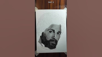 |Drawing Allu Arjun with charcoal pencil | Part-3 | pushpa2 sketch | Allu Arjun