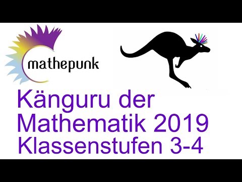 Känguru der Mathematik 2019, Klassenstufen 3&4 (Lösungen)