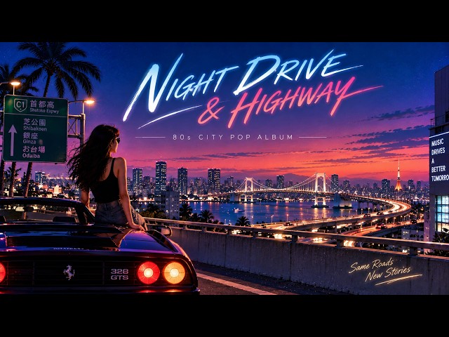 NIGHT DRIVE & HIGHWAY | 80s Japanese City Pop Album – Tokyo Night