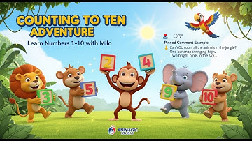 Counting to Ten Adventure | Learn Numbers 1–10 for Kids | Animagic Studio