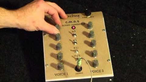 dual channel analog cmos sound generator synth