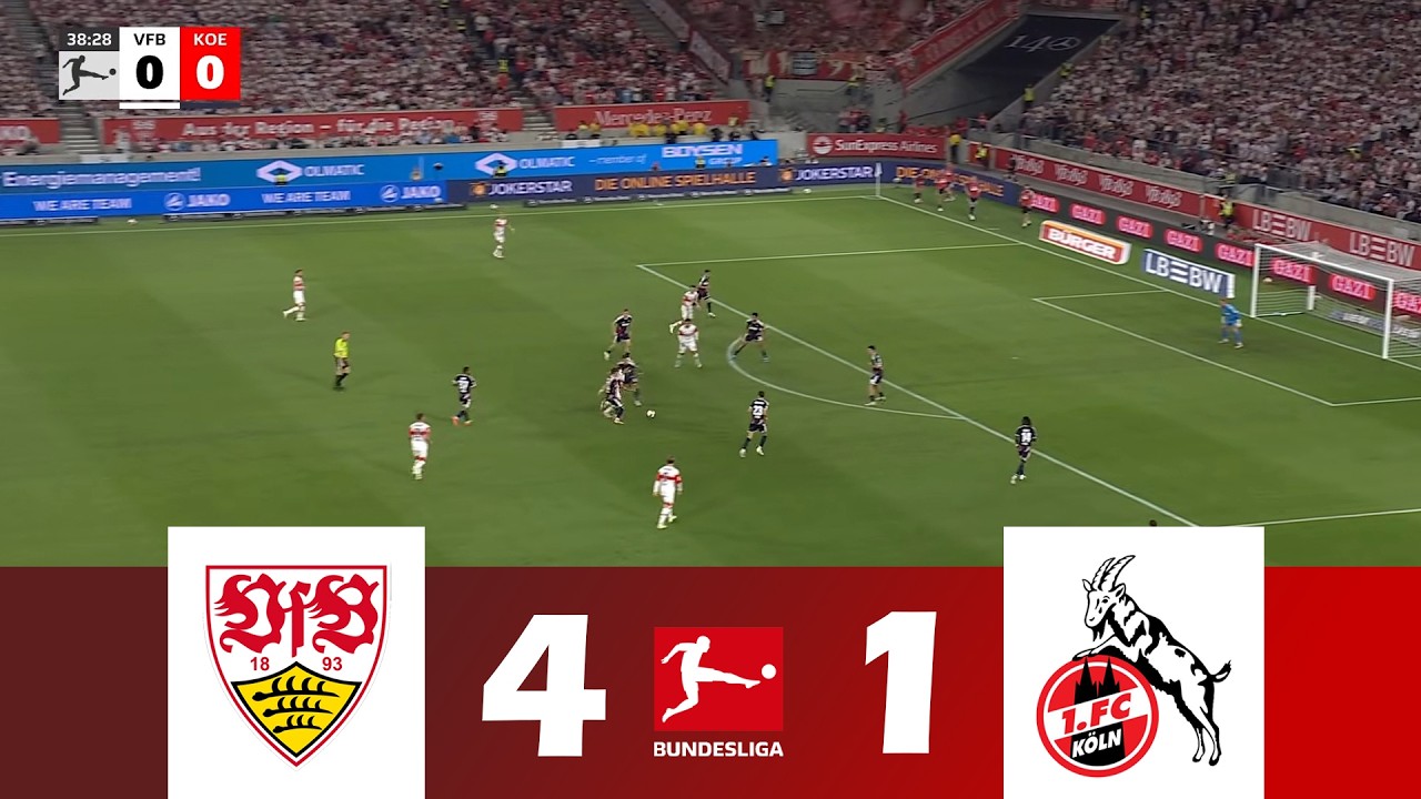 VfB Stuttgart gegen 1. FC Köln [4-1] | Bundesliga 2026/27 | Spielen Höhepunkte!
