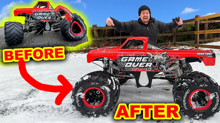 $6,300 GIANT RC Monster Truck ReBUILD & snow run