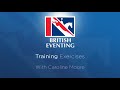Curving line with bounce with Caroline Moore - British Eventing Training Exercises