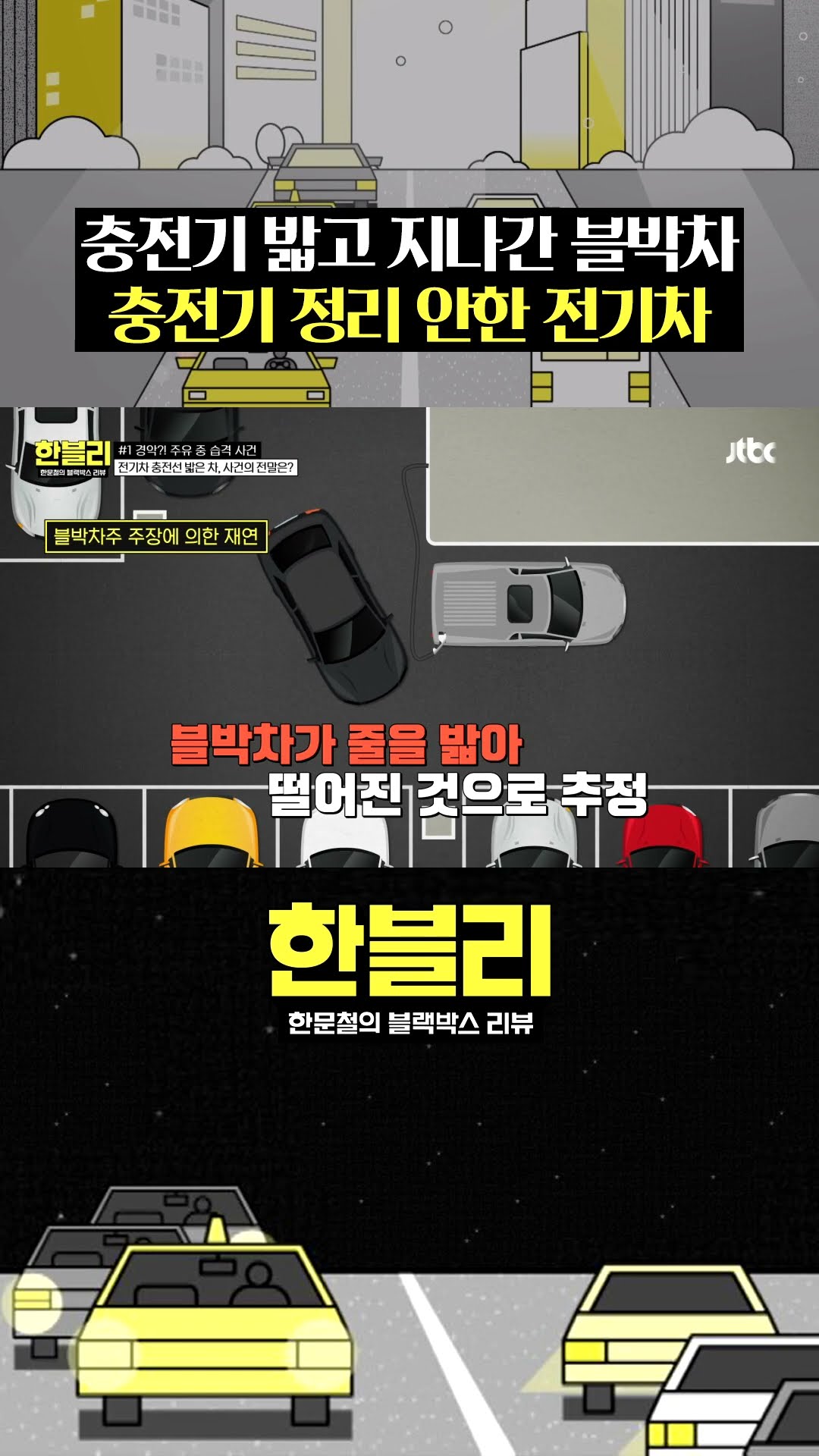 '전기차 충전하다가' 쿵! 누가 더 잘못일까? #한블리 #shorts