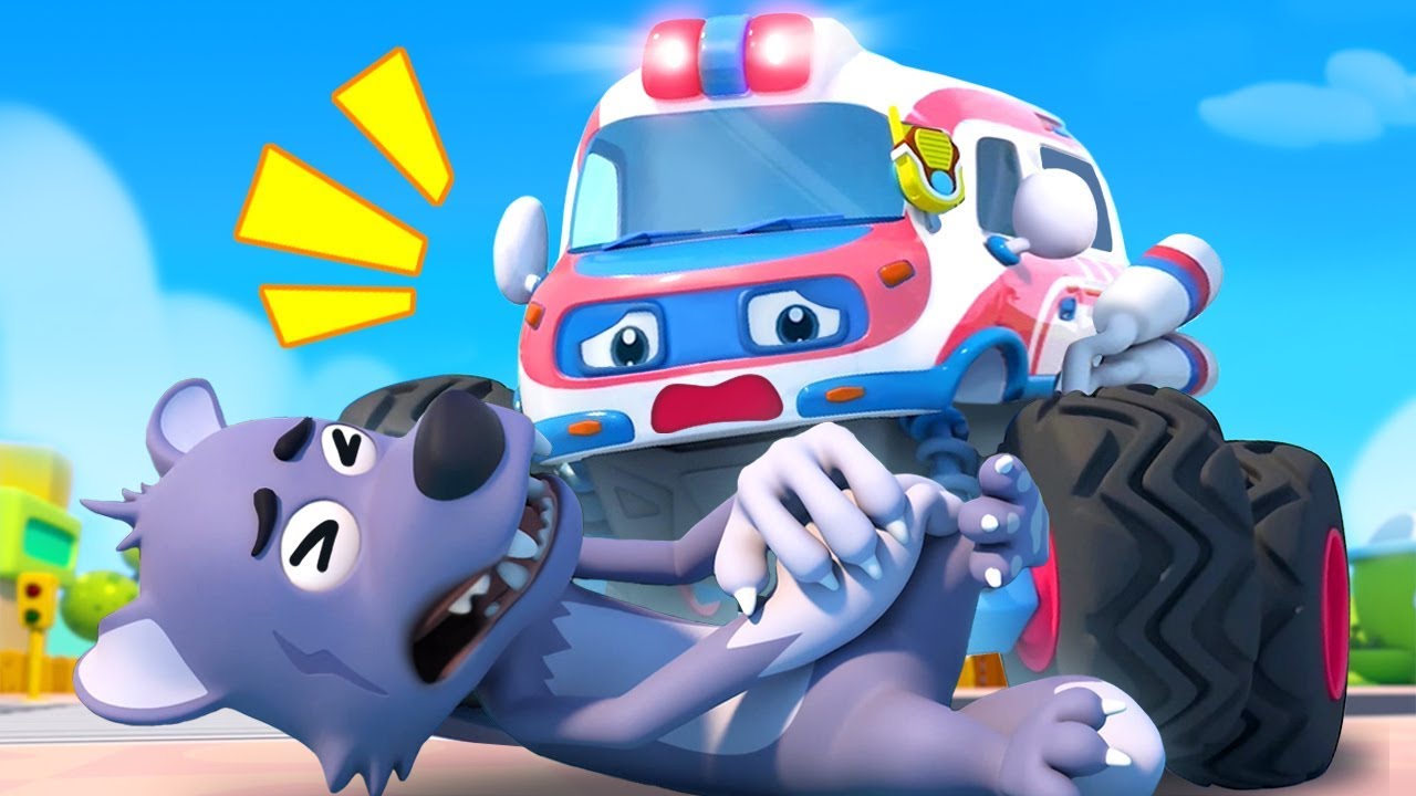 Big Bad Wolf and Monster Ambulance | Monster Truck | Fire Truck, Police  Truck | Kids Songs | BabyBus - YouTube