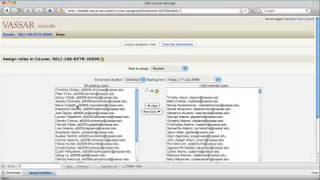Enrolling and Unenrolling Users in Moodle