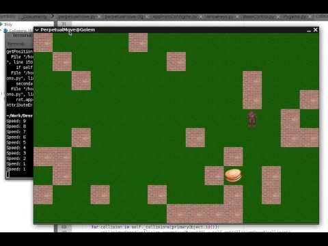 Golem Python Framework - control by arrow keys