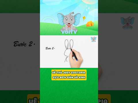 HƯỚNG DẪN VẼ THỎ JUDY ZOOTOPIA CÙNG VOI TV #voitv #kenhthieunhi #nhacthieunhi #judy