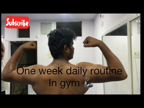 One week daily routine in gym subscribe for more videos #trending # ...