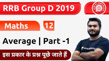 7:00 PM - RRB Group D 2019 | Maths by Sourabh Sir | Average (Part -1)