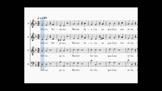 Salve Regina, SATB, musique de G.F. Händel