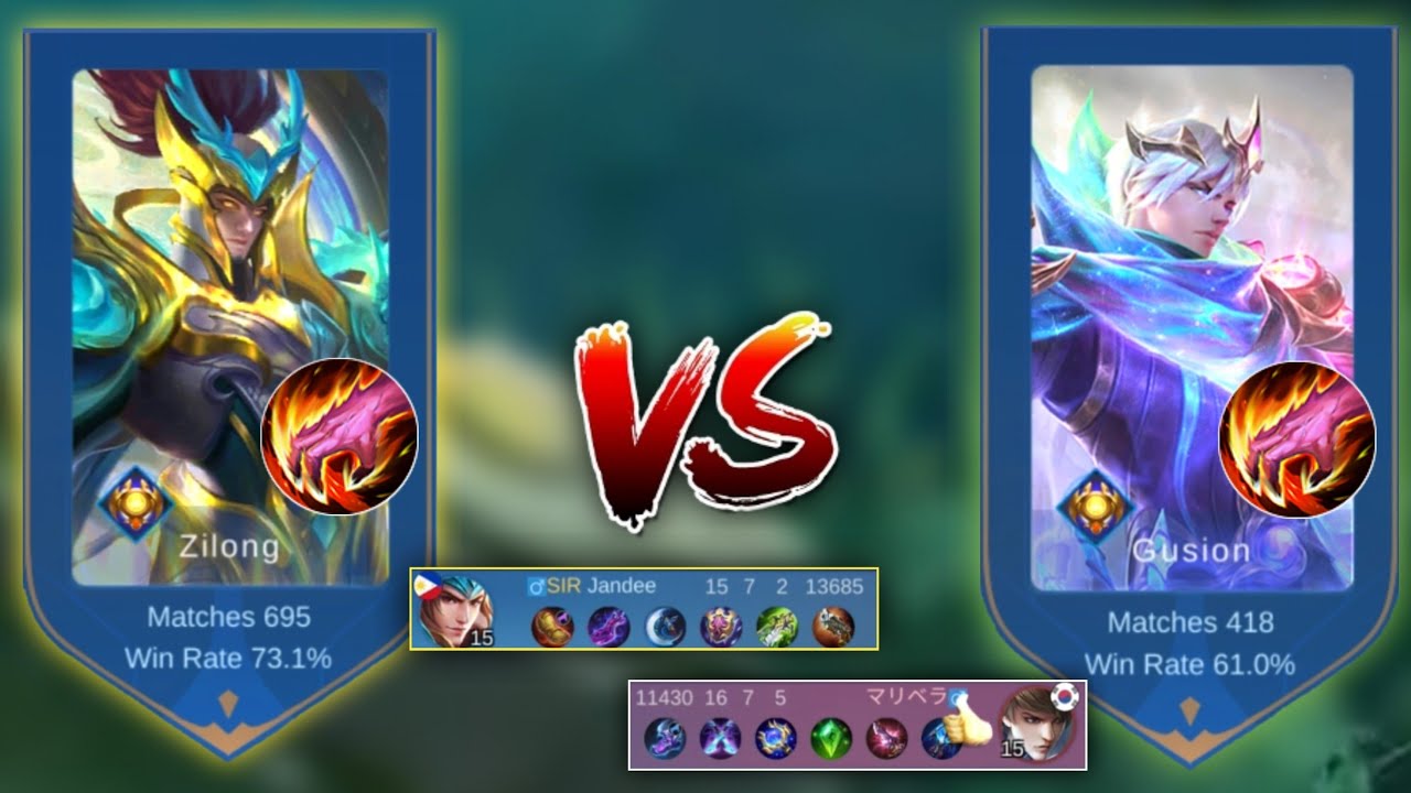 INTENSE BATTLE!🔥ZILONG VS GUSION !!| WHO WILL WIN?(MUSTWATCH) - MLBB