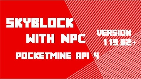 Skyblock With Npc Plugin Pocketmine Free Download [1.19+] Api 4