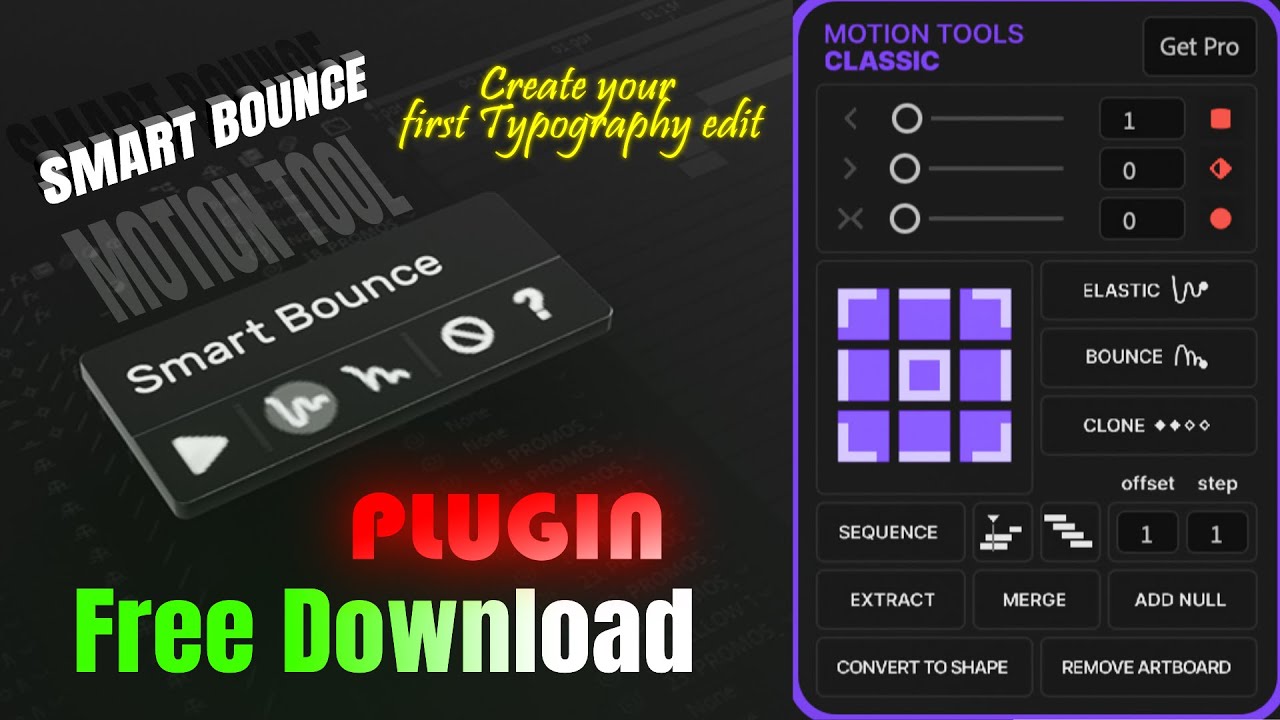 Smart Bounce & Motion Tool Free Latest Plugin 2026 (Make Typography ...