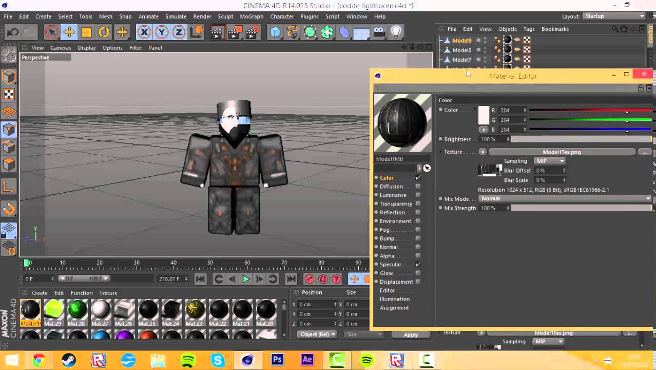 Tutorial Rendering ROBLOX Characters in C4D - YouTube