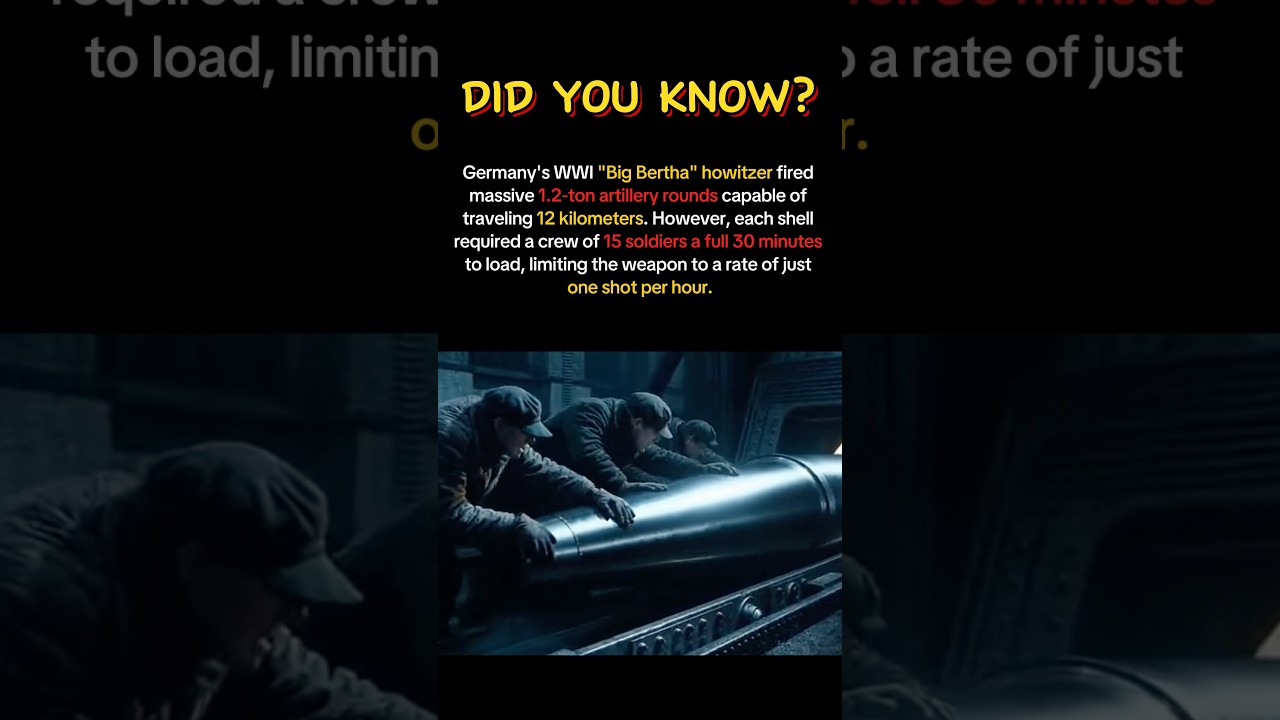 Germany’s WWI Super Howitzer That Could Only Fire Once an Hour