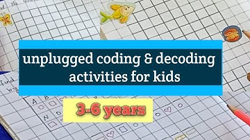 Coding & decoding inspired activities | unplugged coding  for 3-6 years /brain teaser activities