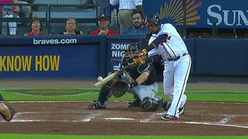MIA@ATL: Aybar plates Markakis for Braves
