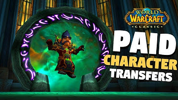 WoW Classic Paid Character Transfers Now Available | World of Warcraft
