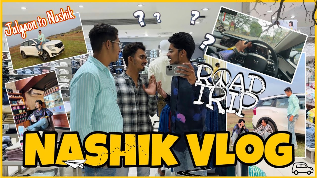 Nashik la gelo shoot sathi….🎥😂/ जलगाव🍌to नासिक 🍇/  explore Nashik  #khandeshi #nashik #jalgaon