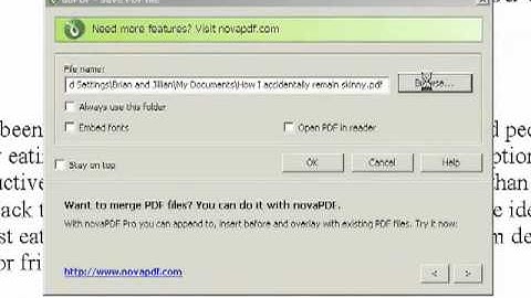 DiggyPOD PDF Creation Instructions for Windows XP